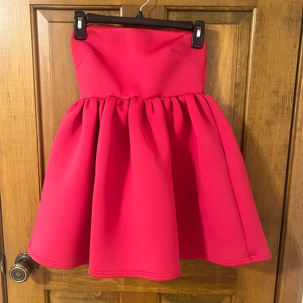 True Violet Strapless Mini Dress